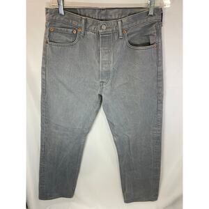 Levi’s 501 XX Button Fly Light Grey Jeans 34X34